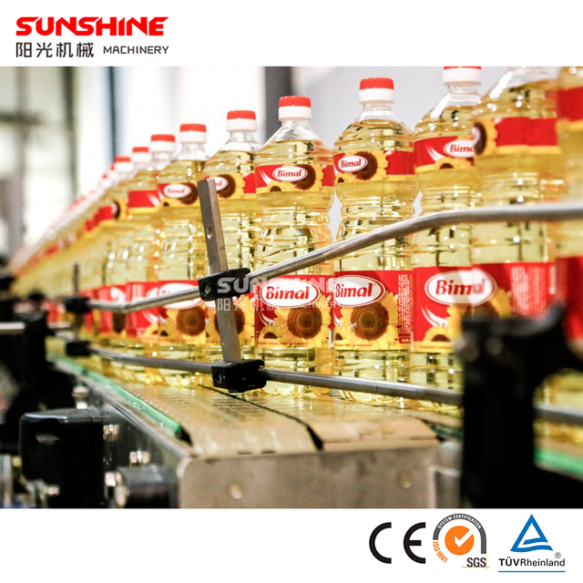 Ligne de machines de remplissage d'huile comestible